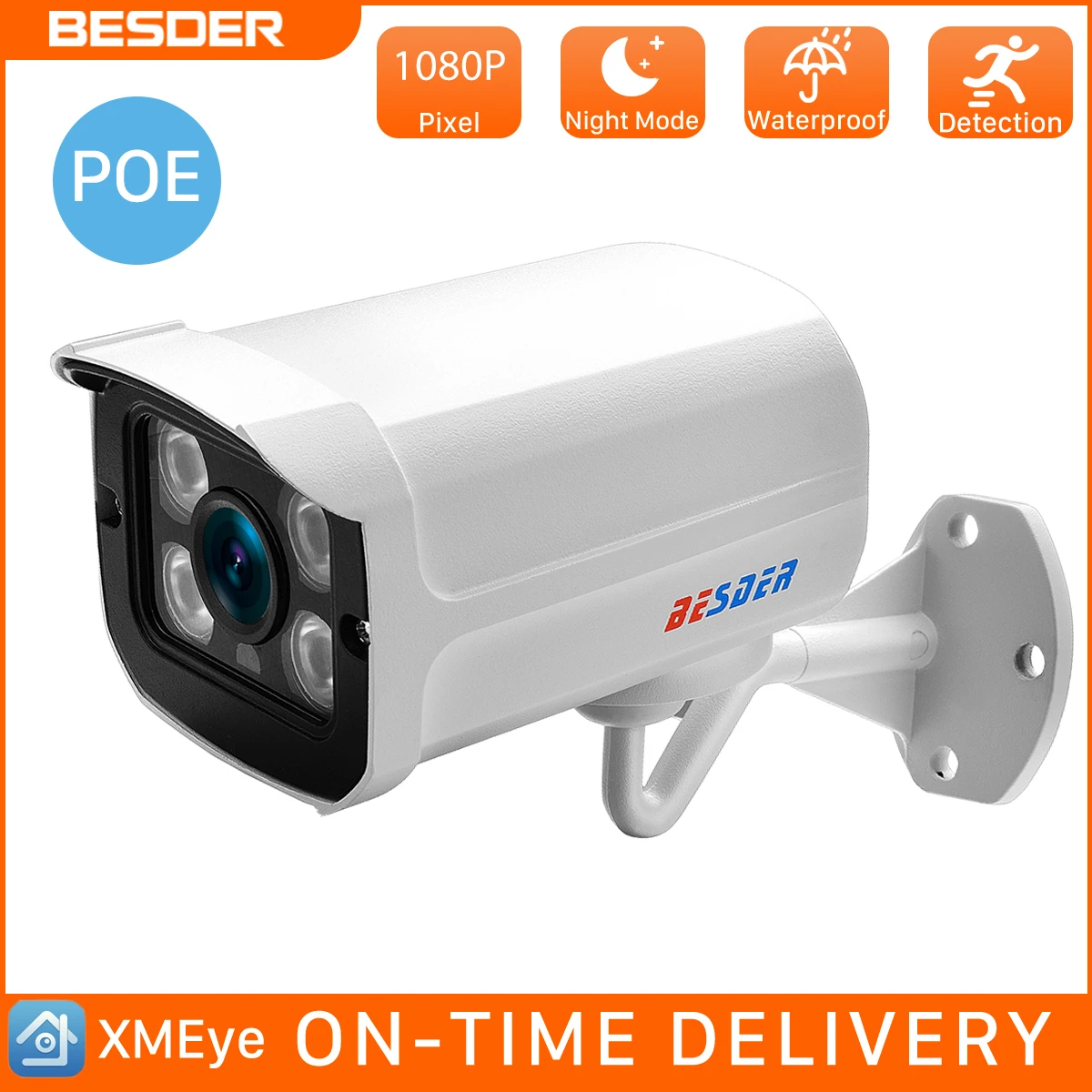 BESDER 1080 P 960 720 наружная ip камера PoE широкий угол 2 8 мм металлический корпус ONVIF RTSP