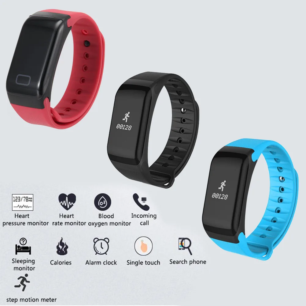 F1 фитнес кровяное давление кислородный монитор сердечного ритма Смарт часы