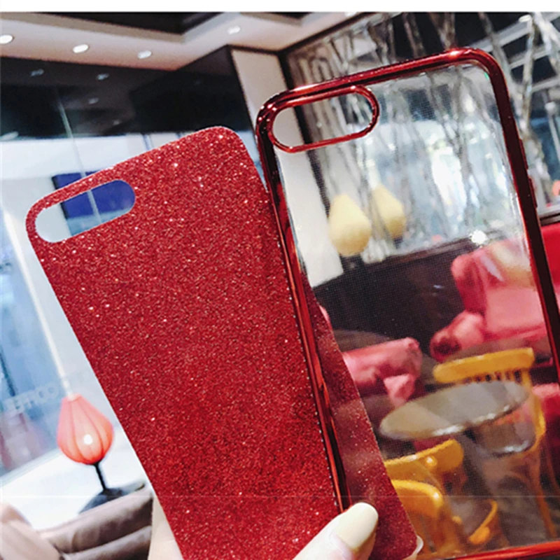 NFH Bling Rhinestone Бампер протектор чехол для iPhone 6 6S 7 8 Plus Модный Блестящий силиконовый задняя крышка Celular X на Xs XR XS Max