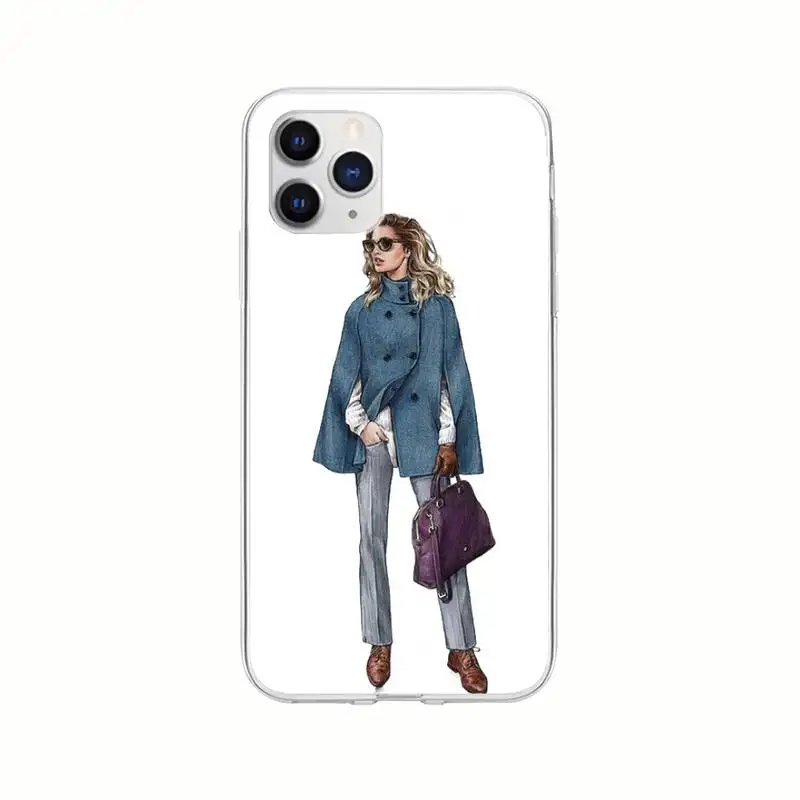 

Beautiful Love Dress Shopping Transparent Mobile Phone Cover For Huawei P20 P40 Lite P30 Pro P Smart Nova 3e 6 Se Clear Case