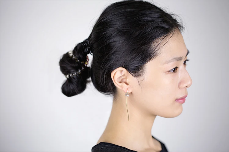 Женские длинные серьги с цветами магнолии из стерлингового серебра 925 пробы