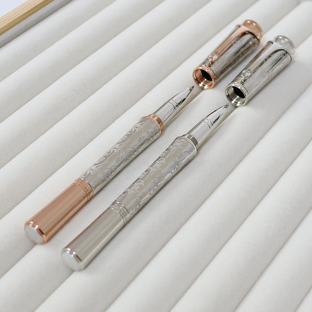 

Luxury MB Famous People Series Engraving Pattern Princess Fountain Pen Office Supplies Ballpoint Pen School Stationery