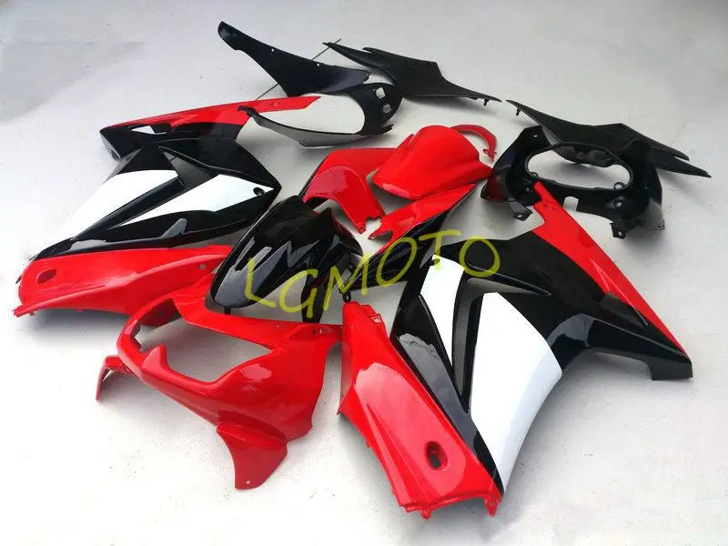 

RED KAWASAKI ZX250R EX250 2008 2009 2010 2011 2012 customize bodywork EX 250 ZX 250R body kit EX250R 08-12 Fairings #G28W6