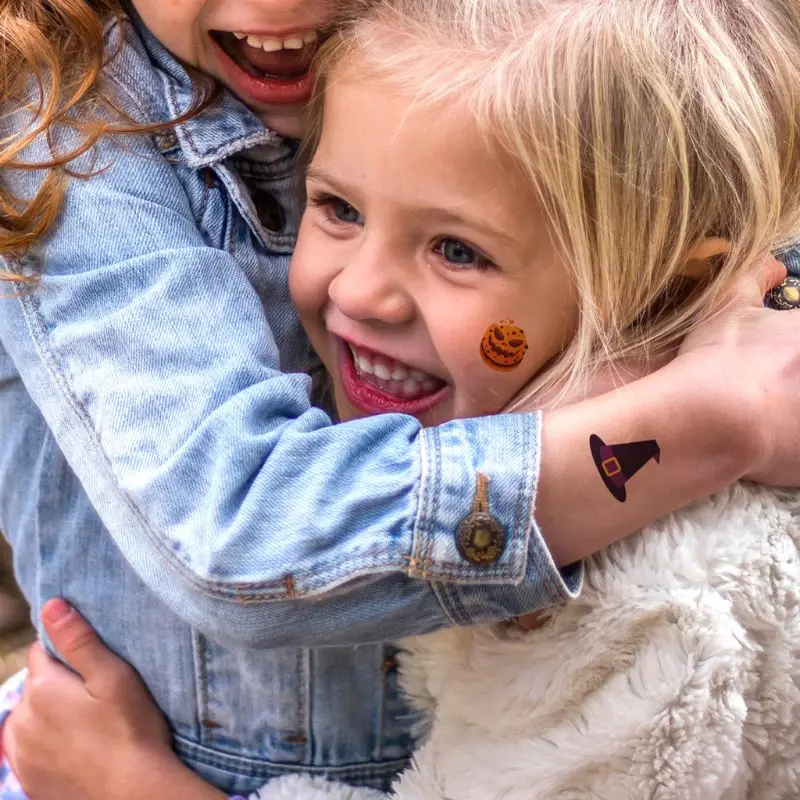 Временные татуировки на Хэллоуин для женщин и мужчин 11 шт. водонепроницаемые