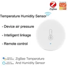 Датчик температуры и влажности Tuya, сигнализация с умным домом для Amazon, Alexa, Google, температурный детектор, безопасность