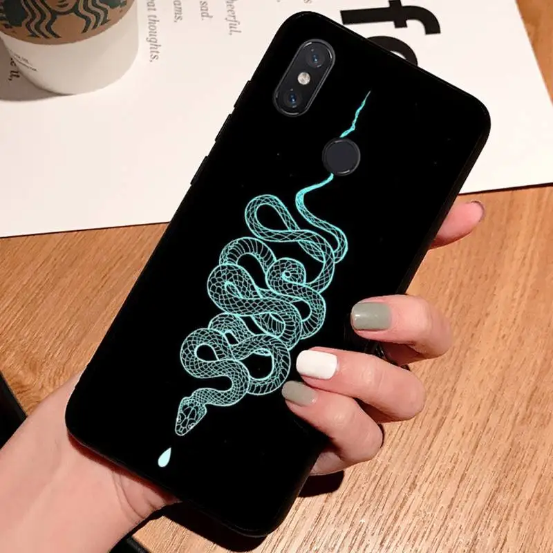 

Flower hand Snake design pattern high quality luxury Phone Case For Xiaomi Redmi note 7 8 9 t k30 max3 9 s 10 pro lite