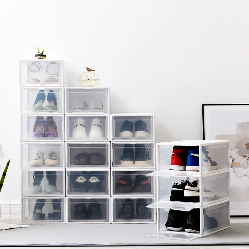 Прозрачная обувь коробка кроссовки Баскетбольная Складная магнитная