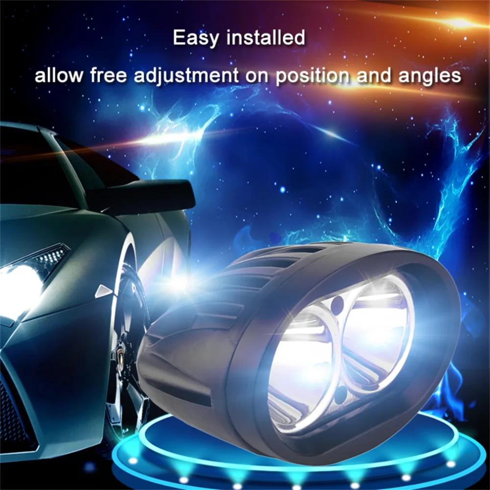 1 комплект автомобиля 3D 20W 6500K 8000lm светодиодный свет работы потока светильник для