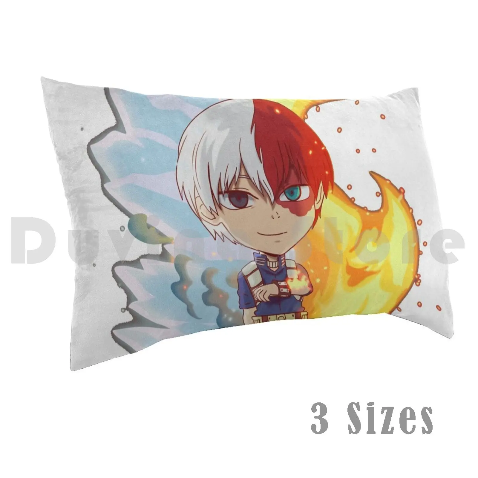 Чибироки пин! Подушка диаметром 20*30 дюймов герой Bnha Todoroki Shouto Ice Fire Chibi Cute Shoto