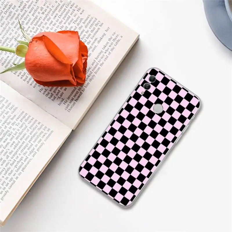 

Checkerboard Phone Case For Huawei Honor 7C 7A 8X 8A 9 10 10i Lite 20 NOVA 3i 3e