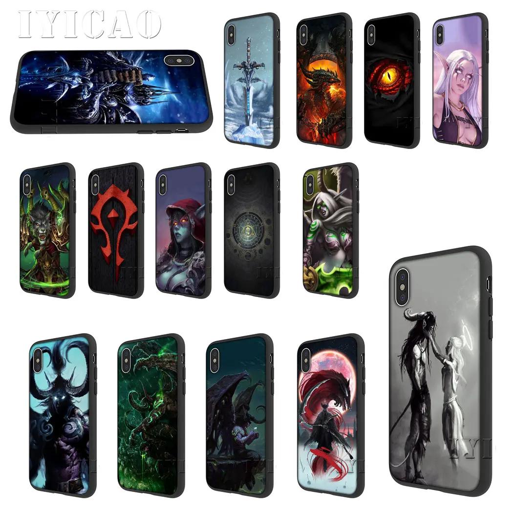 Мягкий силиконовый чехол IYICAO для iPhone 5 6 6s 7 8 Plus 11 pro 10 X XS XR Max|Чехлы-накладки| |