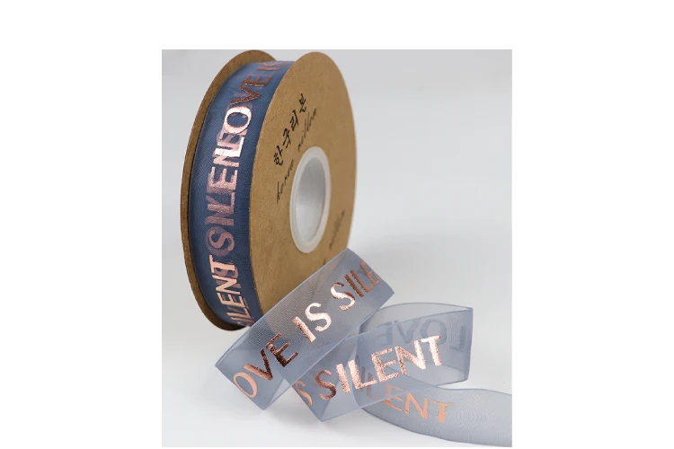 25 мм 10 ярдов органза ленточная Роза Золотой характер ленты цветок упаковка шелковые ленты пятна Рождественская лента для подарочной упаковки Grosgrain