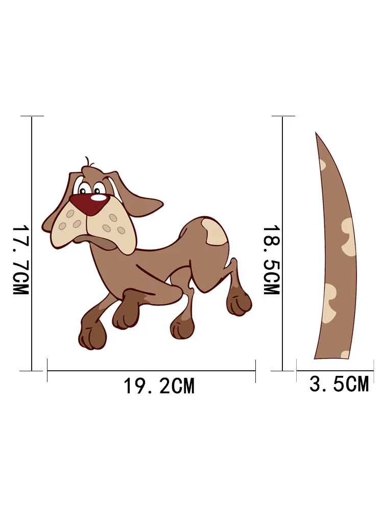 

ZTTZDY Lovely Cartoon Pattern Dog Dog Car Rear Window Sticker YJ3-0092