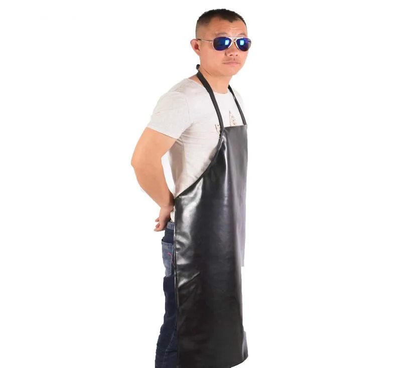 Популярные мужские и женские удобные фартуки из искусственной кожи для