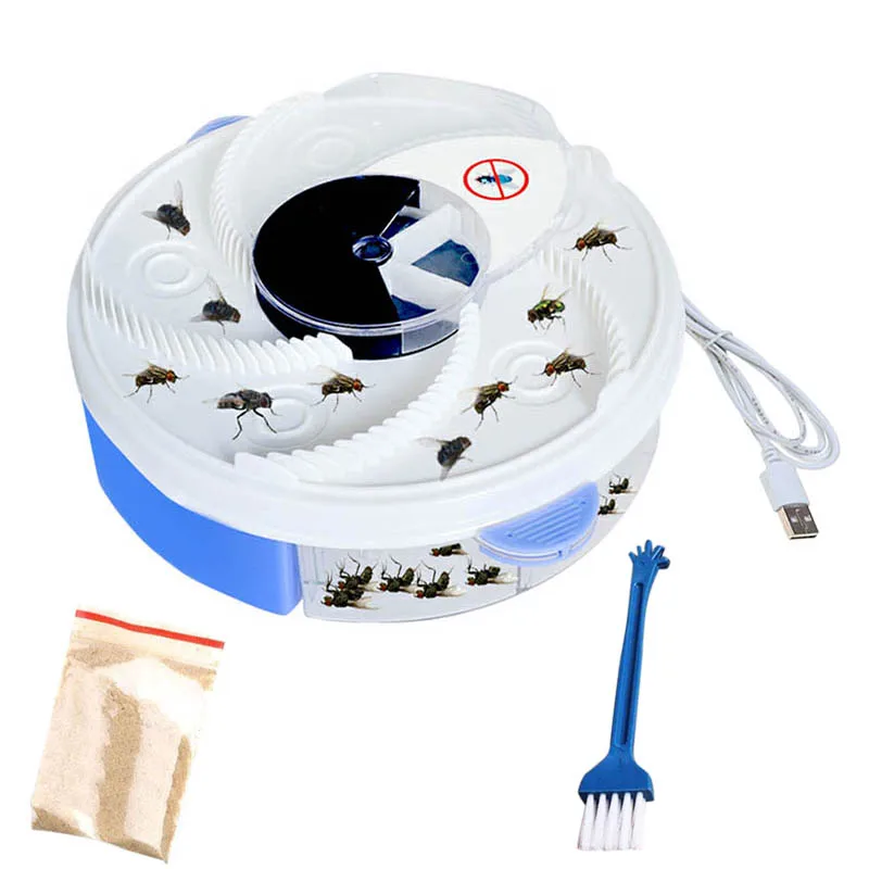 

Insect Traps Fly Trap Electric USB Automatic Flycatcher Fly Trap Pest Reject Control Catcher Mosquito Flying Fly Killer Home