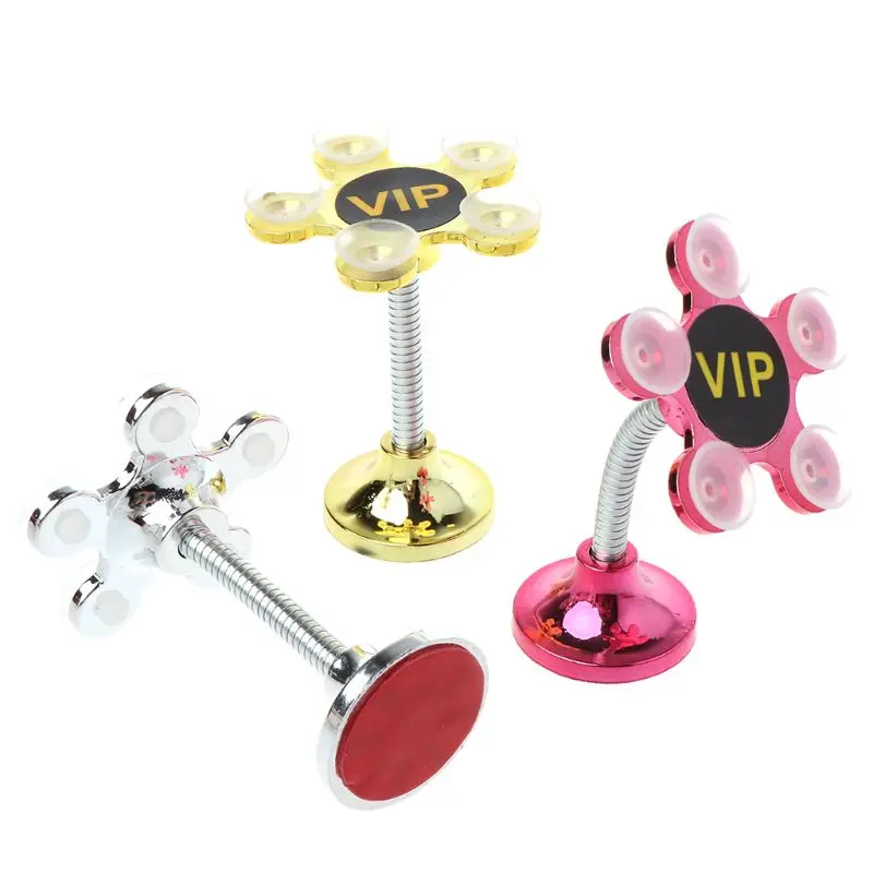 360 градусов вращающийся металлический цветок Волшебная присоска мобильный