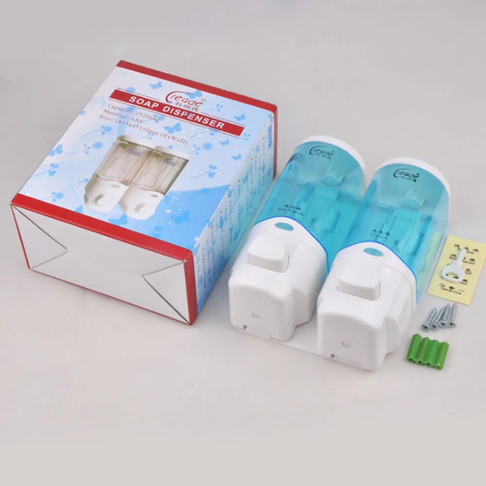Soap Dispenserhome Hotel Bathroom Shower Room Wall Mount Pump Lotion Liquid Container Dispenser Shampoo Box | Обустройство дома