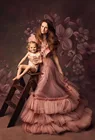 Цветочный фон для фотосъемки с изображением Платья с цветочным принтом для свадьбы, живопись фон для фотостудии для новорожденных портретный Фотофон фон для фотосъемки с W-4093