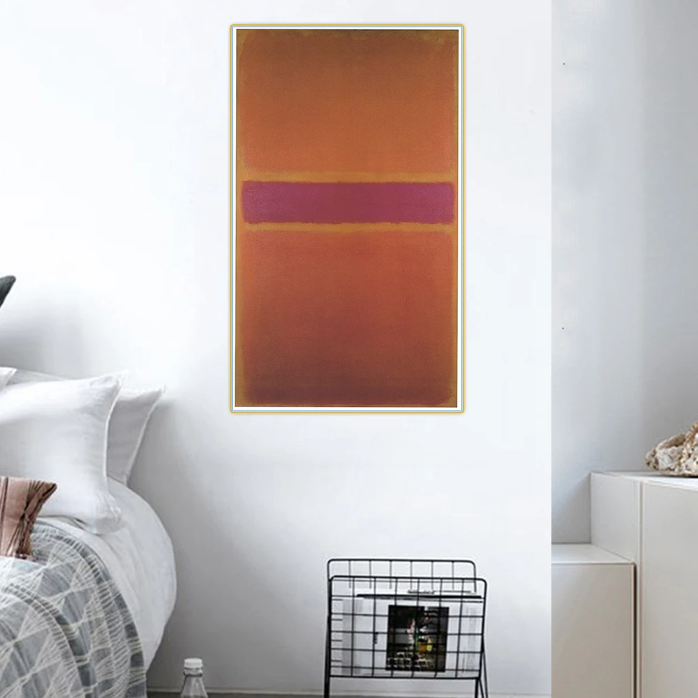 Абстрактная Картина на холсте Citon Mark Rothko живопись маслом известный