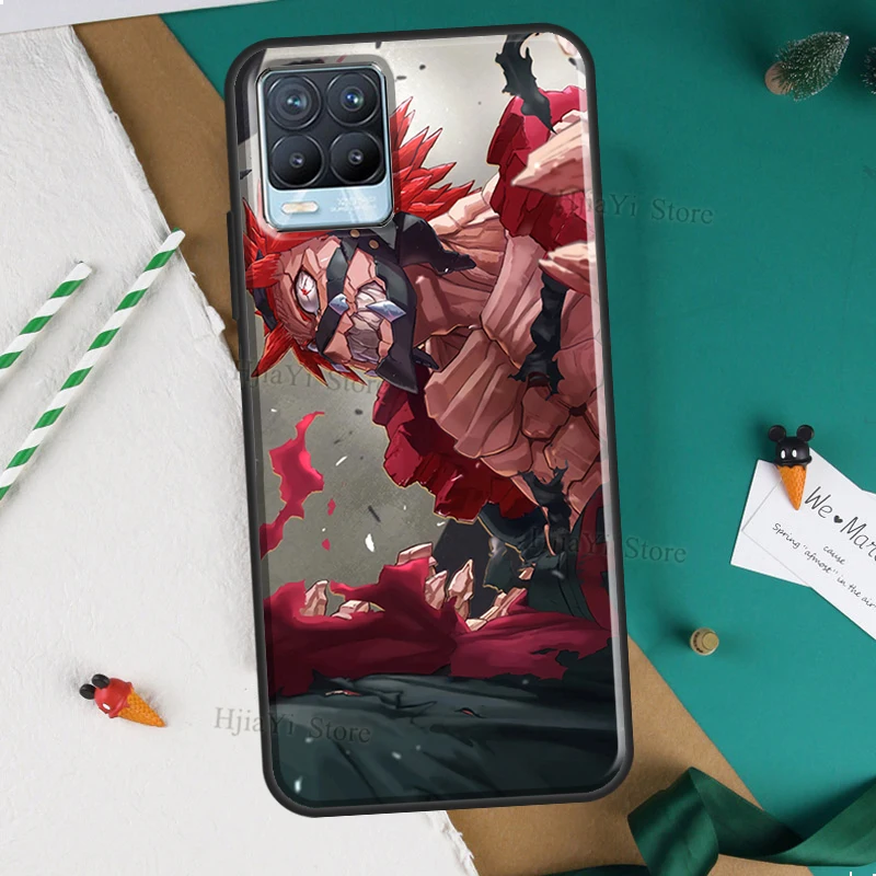 Чехол для OnePlus 9R 8T 9 10 Pro Nord 2 чехол Eijiro Kirishima Hero академия OPPO Realme 8 C21 C3 GT Neo Master 8i 9i -