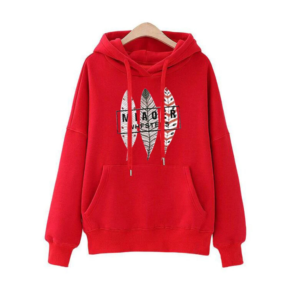 Осенне-весенние женские толстовки 2019 Повседневная Толстовка с рисунком