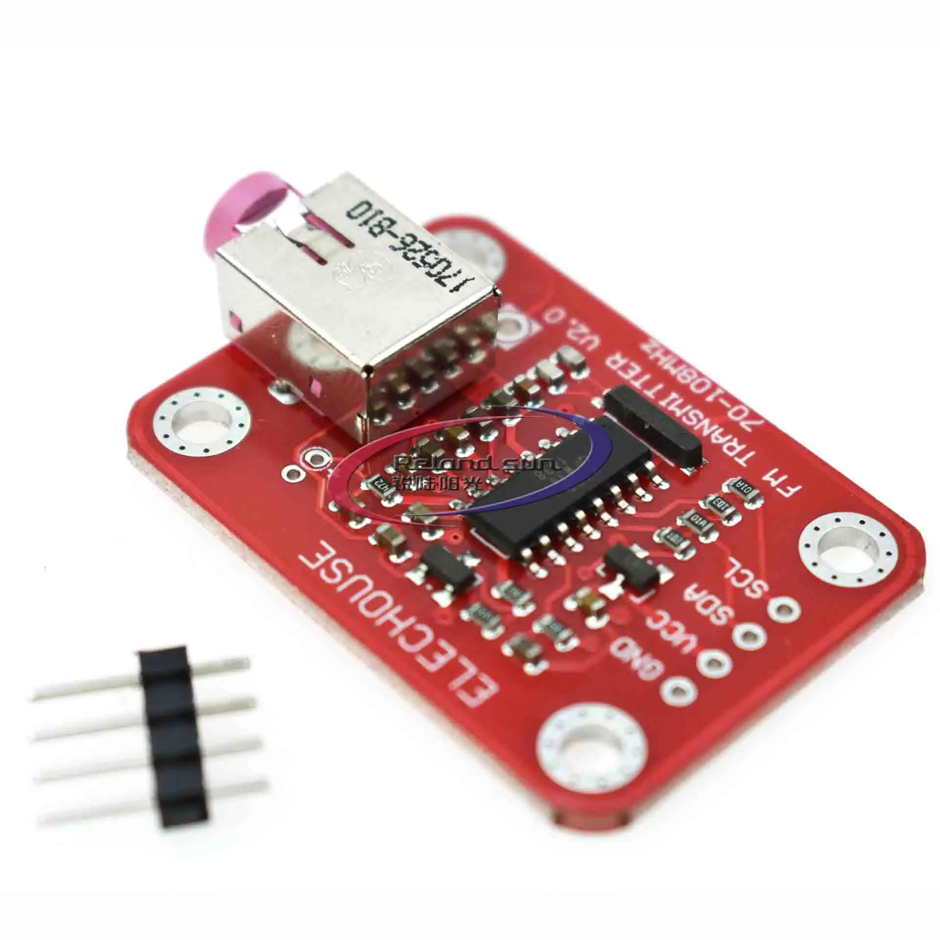 Плата модуля FM радиопередатчика с интерфейсом I2C V2.0 плата цифрового для Arduino TTL MIC