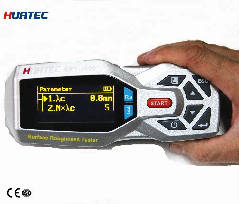 

Портативный тестер шероховатости SRT6600 с ЖК-дисплеем RS232