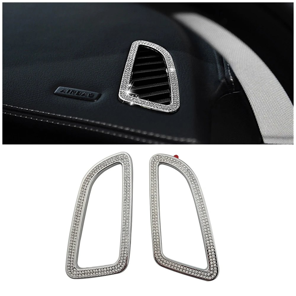 

For Mercedes Benz C Class W205 2015-2018 Dashboard Dash Board Air Condition AC Outlet Vent Modify Crystal Diamond Decal Trim