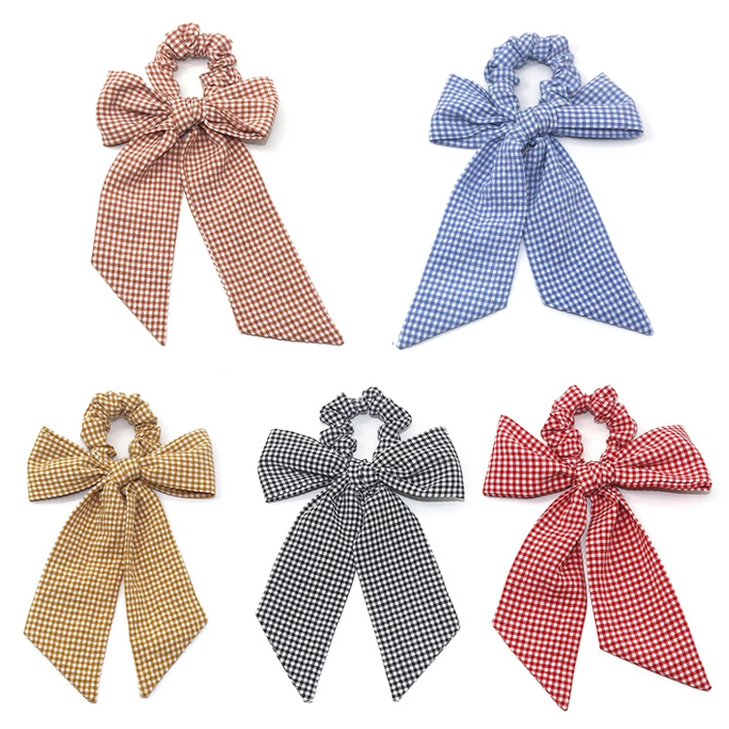 Бантики эластичные банты для волос модные Ленточные повязки девушек резинки