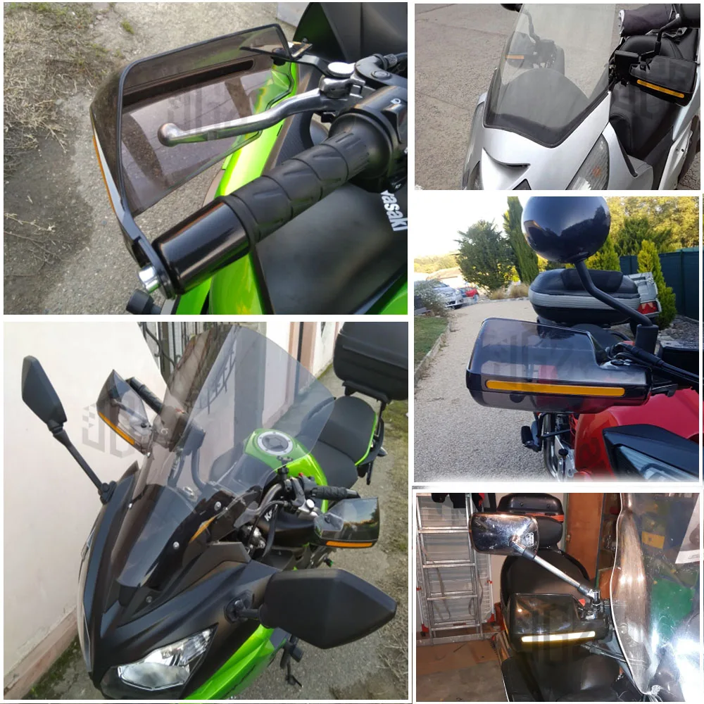 Защита для рук на мотоцикл универсальная защита от ветра лобовое стекло 22 мм Kawasaki