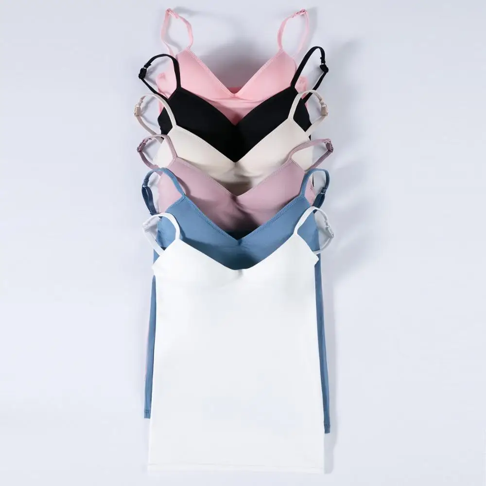 Женский трикотажный топ без рукавов привлекательная майка с V-образным вырезом