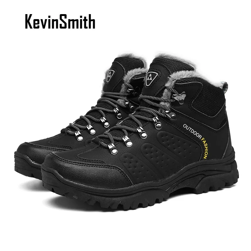 

Outdoor Waterproof Hiking Boots Men Winter Warm Shoes Walking Climbing Hiking Shoes Mountain Sport Boots Hunting Mens Sneakers
