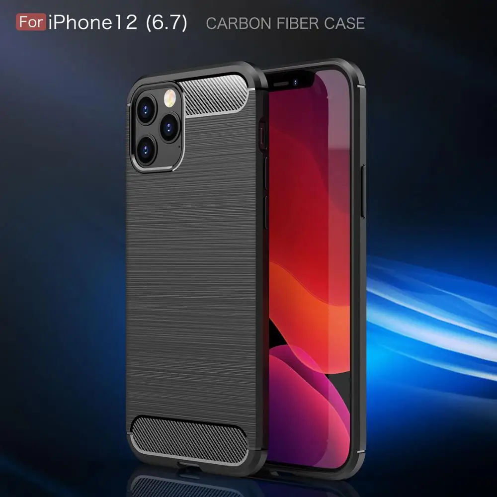 Ударопрочный чехол для телефона iPhone 12 6S 6SP 7 8 8Plus X XR XS XSMax с логотипом отверстием из