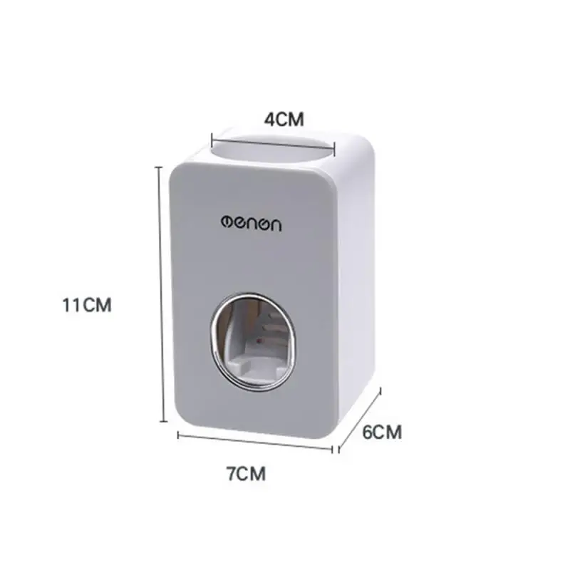 

Automatic Toothpaste Dispenser Toothbrush Toothpaste Holder Wall Mount Shelf Storage Rack Toothpaste Squeezer Bathroom Gadgets