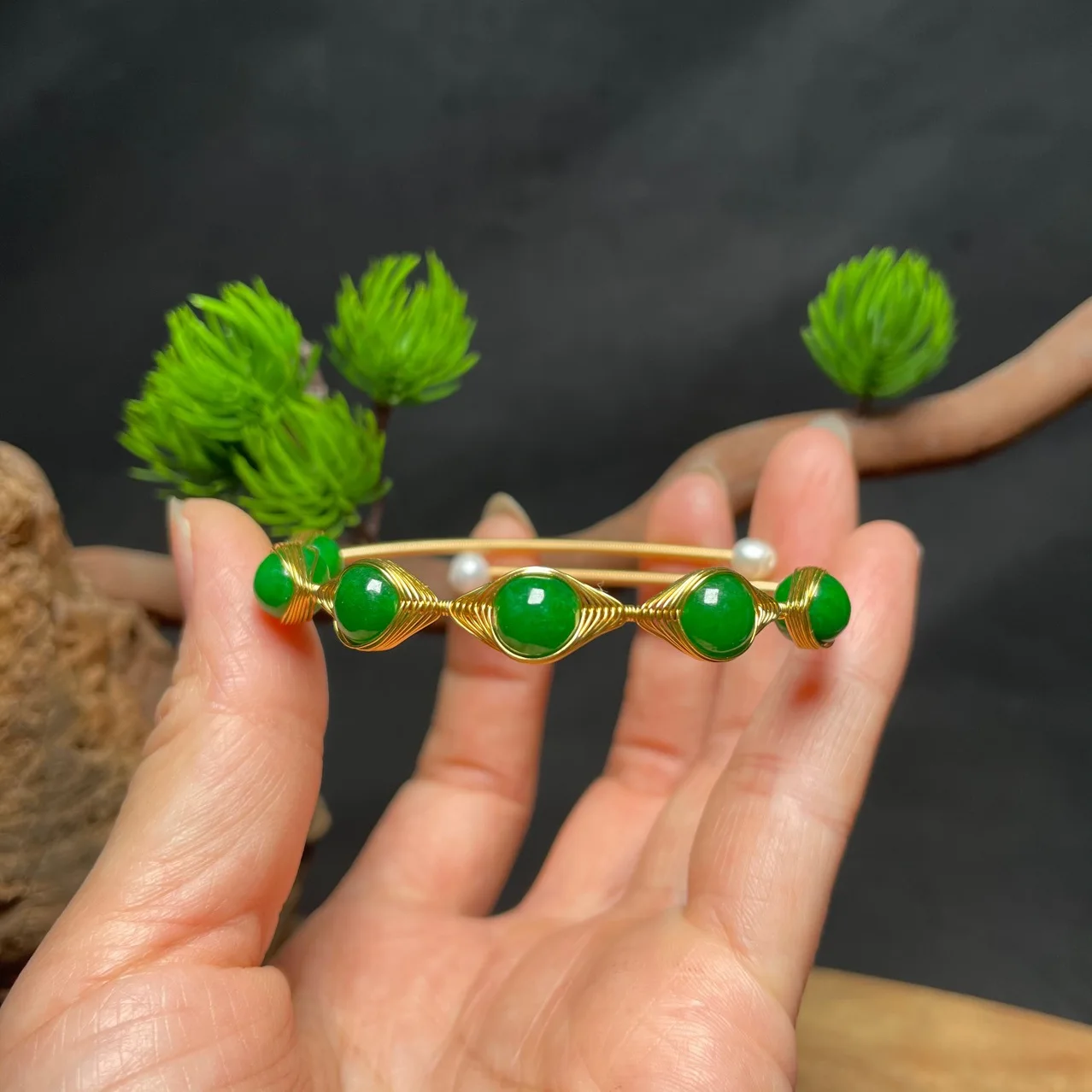 Нефритовые браслеты для женщин Роскошные драгоценные камни серебро 925 пробы