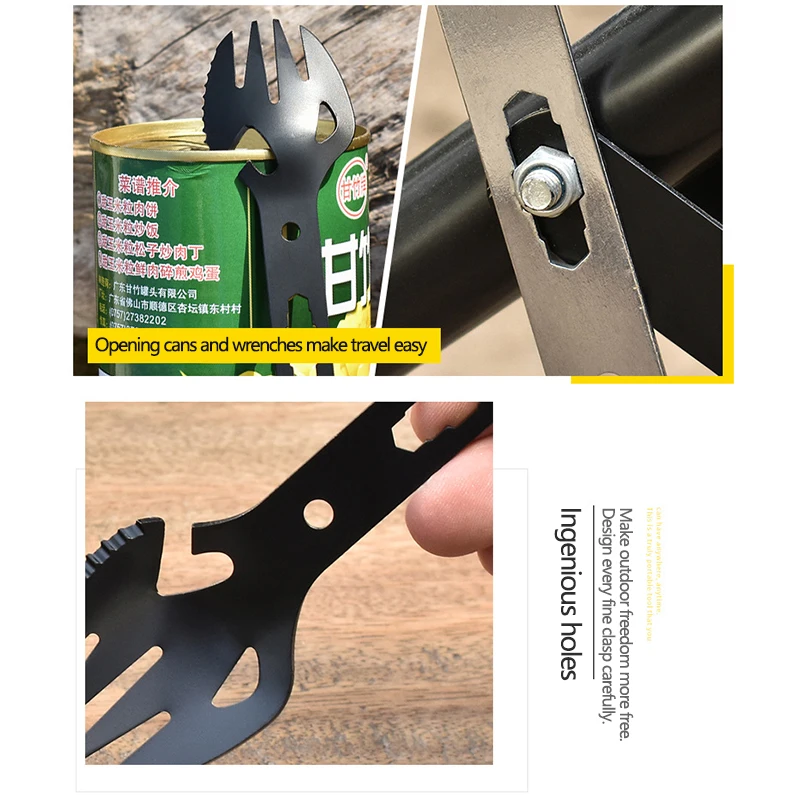 Мультитул вилка из нержавеющей стали 1 шт. | Спорт и развлечения