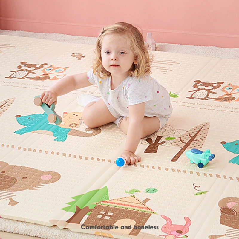 infant shining baby play mat xpe folding crawling mat 200180cm thickness baby mat puzzle foldable babi mat toy children carpet free global shipping