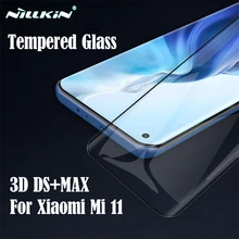 For Xiaomi Mi 11 Tempered Glass Anti-Explosion Glass Nillkin 3D DS+MAX Fully Cover Screen Protector Glass Film For Xiaomi Mi11