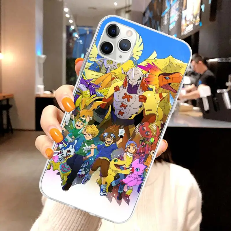 

Digimon Adventure Case for Apple iPhone 12 Mini 11 Pro X XR XS Max 7 8 6 6S Plus 5 5S SE 2020 Shell Silicone Cas Phone Coque