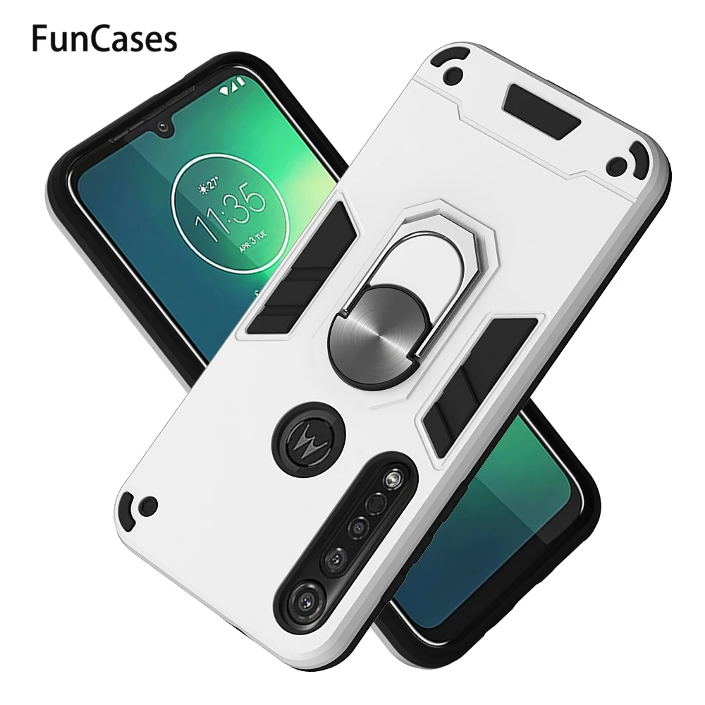 Магнитный держатель-кольцо для пальца чехлы телефонов Moto E5 Play Carcasa G8 Plus P40