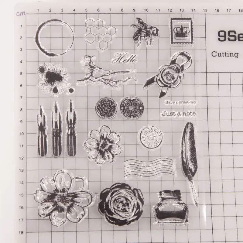 Силиконовые прозрачные штампы для скрапбукинга 14 6*18 см|Штампики| |