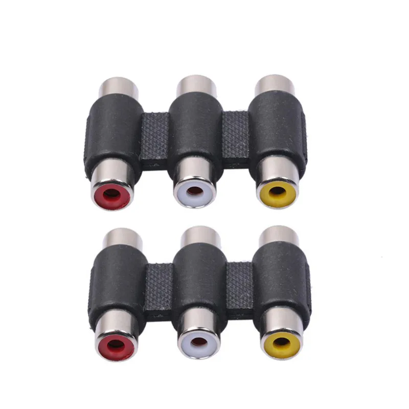 2 шт. тройной адаптер для мультимедийных устройств 3RCA | Электроника