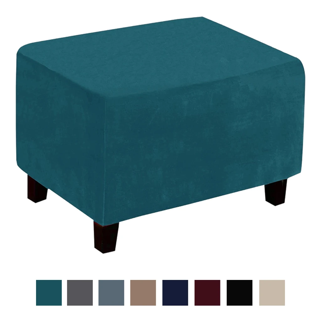 

Footstool Slipcover Dustproof Facilities Home Decor Stretchable Easy Store