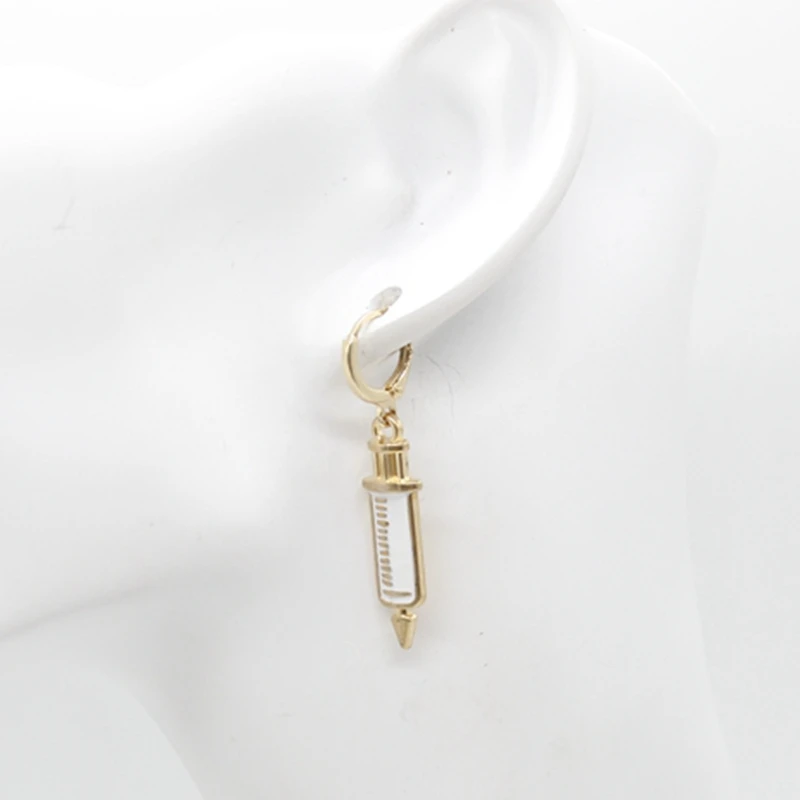 Новая медсестра серьги с знаком медицины стетоскопом шприцы унисекс шляпой