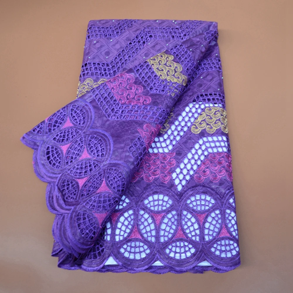 

2021 новейшая Высококачественная хлопчатобумажная нигерийская кружевная ткань Bazin богатые кружева вышивка африканская Кружевная Ткань 6 ярд...