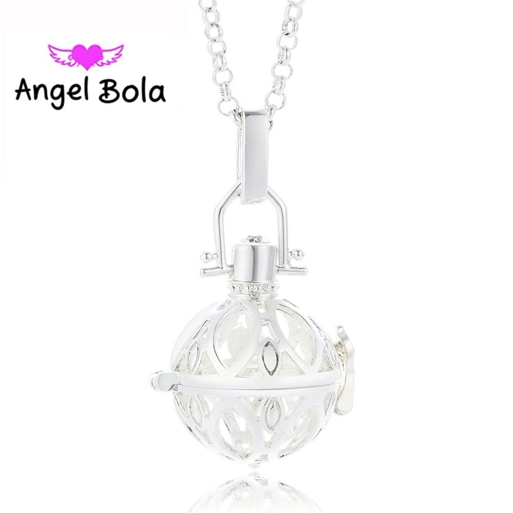 Ажурная клетка с ангельским шаром на удачу Мексиканский кулон подарок для женщин