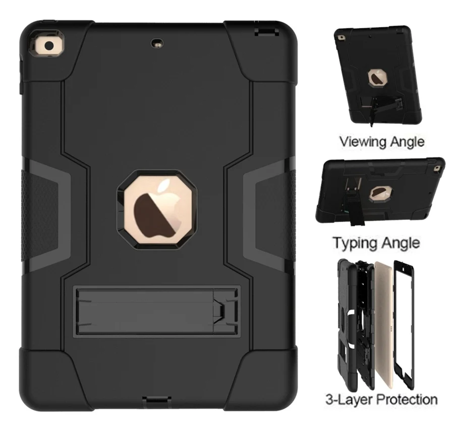 Armor Case For iPad 10.2 inch 2019 2020 2021 iPad7 8 9 Heavy Duty Silicone TPU PC Hard Stand Drop Shock Proof Tablet Cover images - 6
