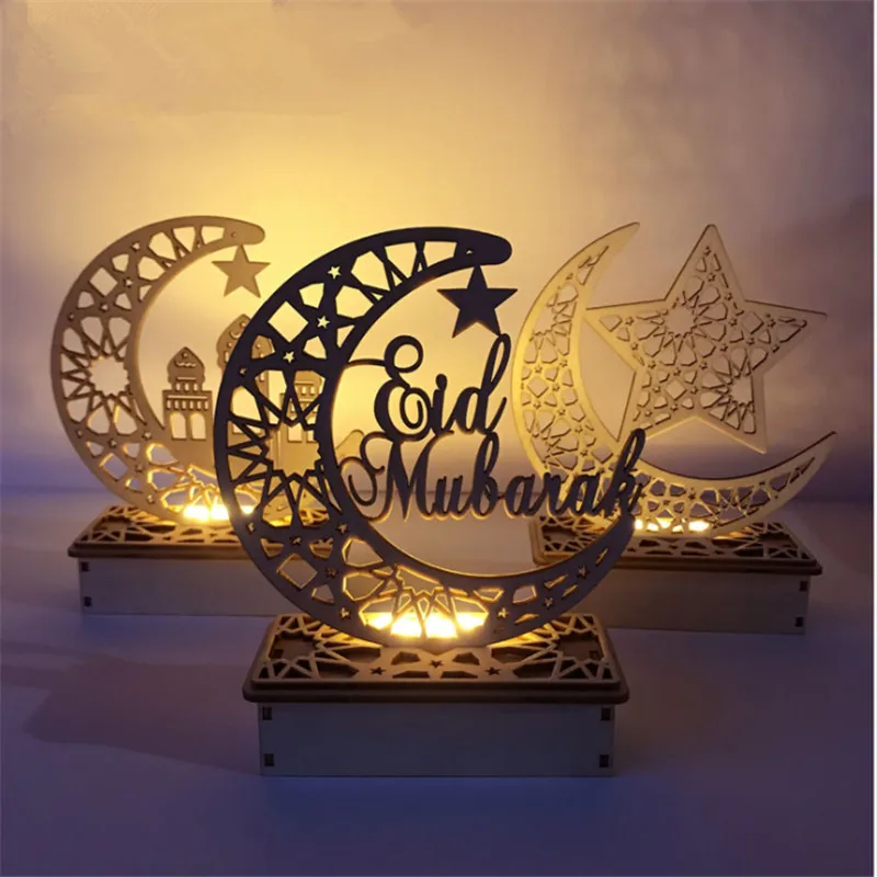

Деревянное украшение Eid Mubarak Light Eid Kareem Рамадан домашний декор Рамадан Mubarak Eid Al Adha исламское мусульманское украшение для вечеринки DIY