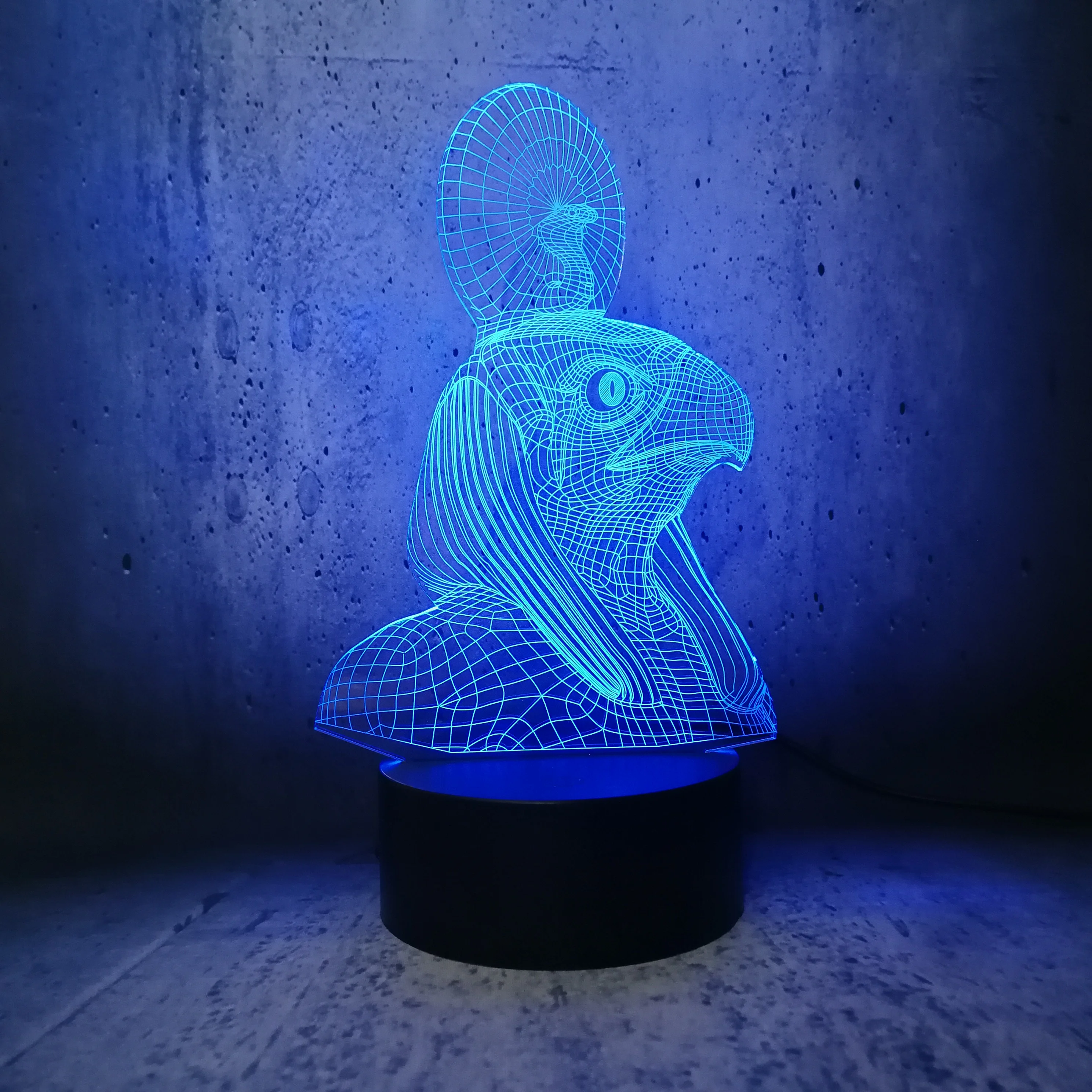 Странное животное Монстр ночной Светильник змея на головой орла с кроличьими