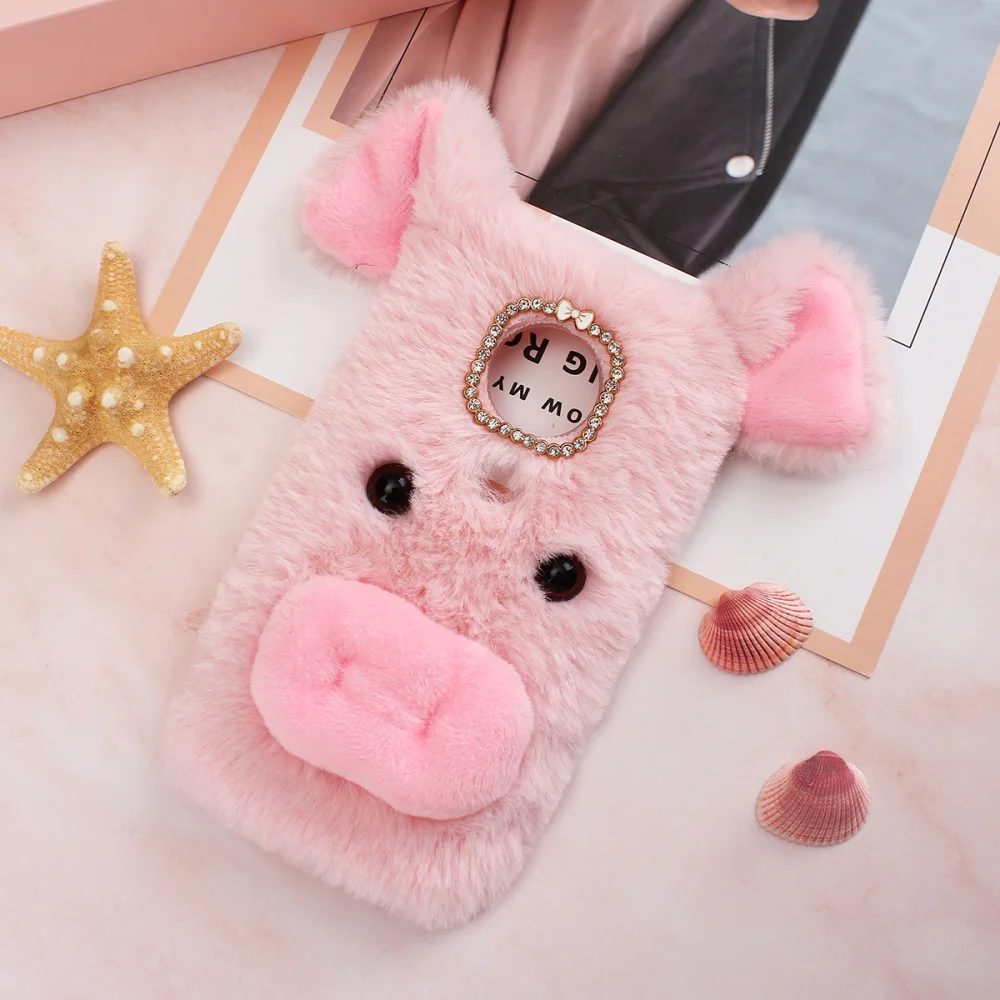 Модный чехол для телефона Pulsh с милым мультяшным поросенком защитный удобный